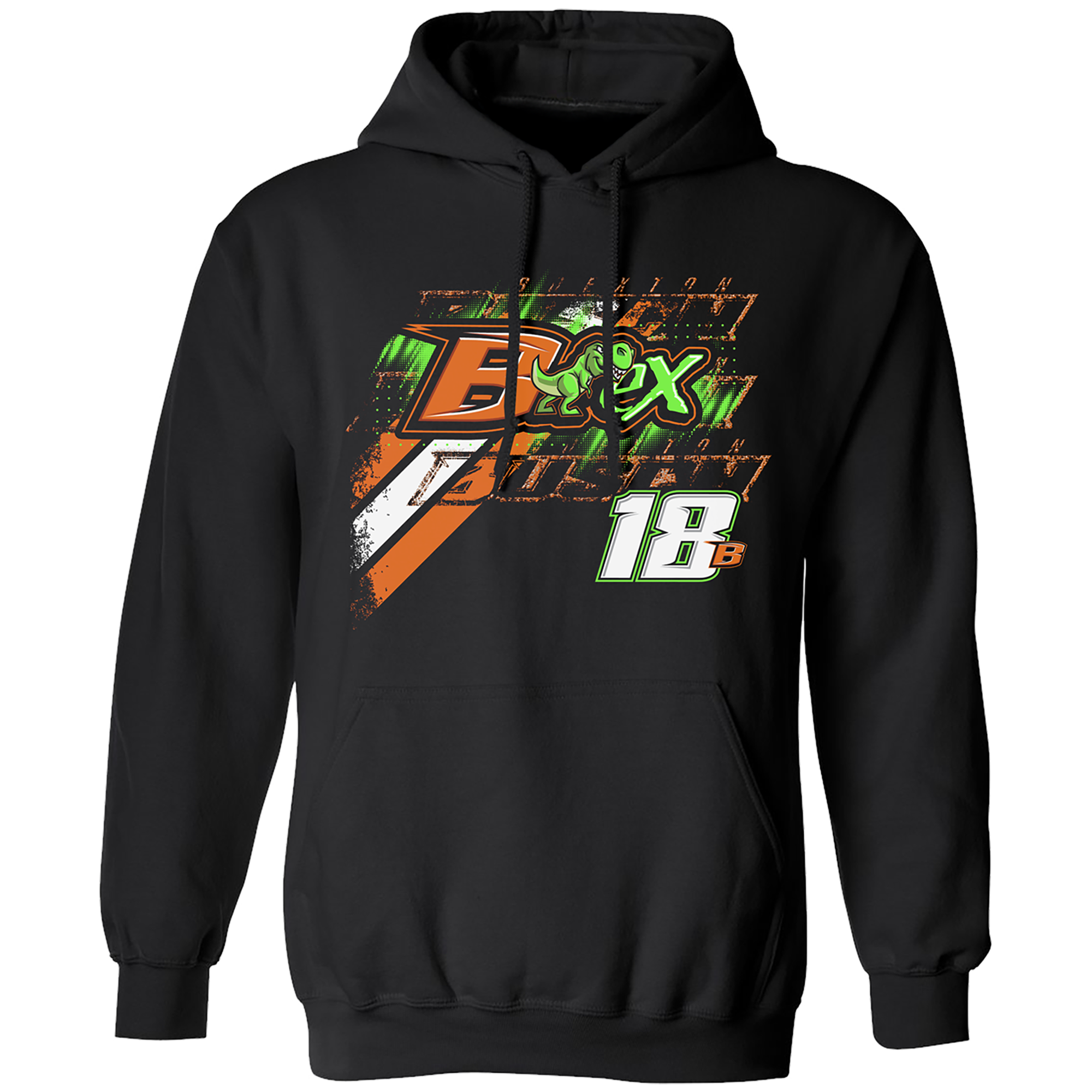 BREXTON BUSCH #18B BLACK LEGEND HOODIE BREXTON BUSCH #18B BLACK LEGEND HOODIE
