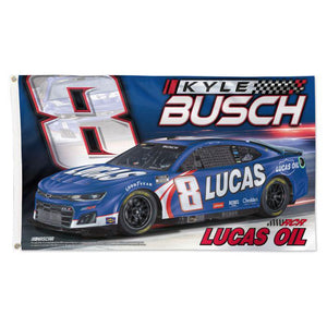 KYLE BUSCH #8 LUCAS OIL 3x5 FLAG
