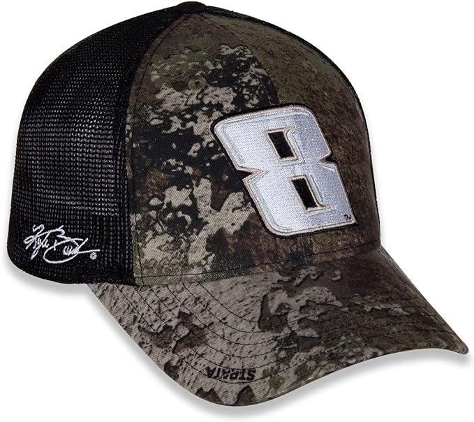 Kyle Busch #8 Camo Fitted Hat L/XL