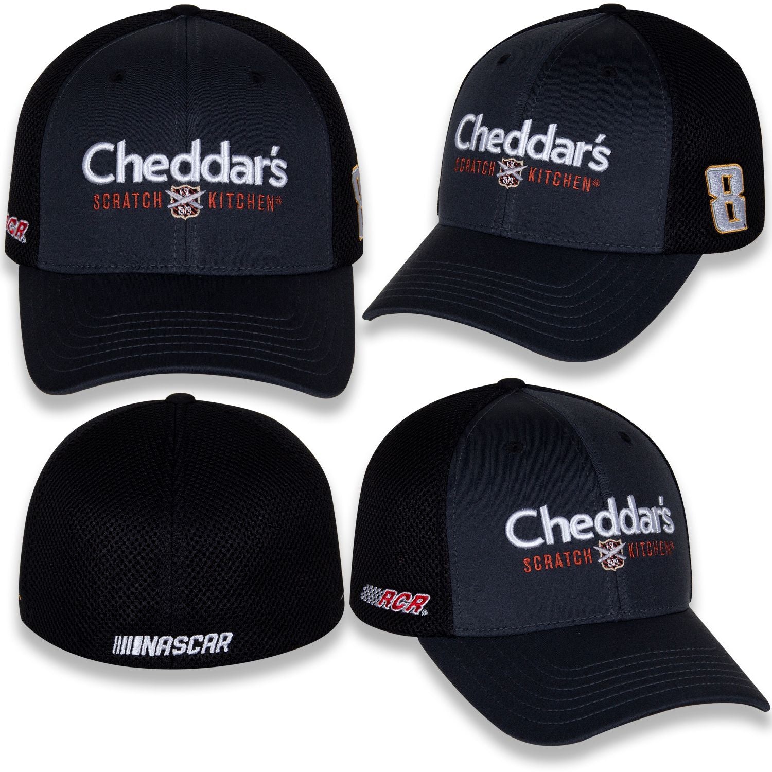 Kyle Busch #8 Cheddar's Qualifying Fitted Hat