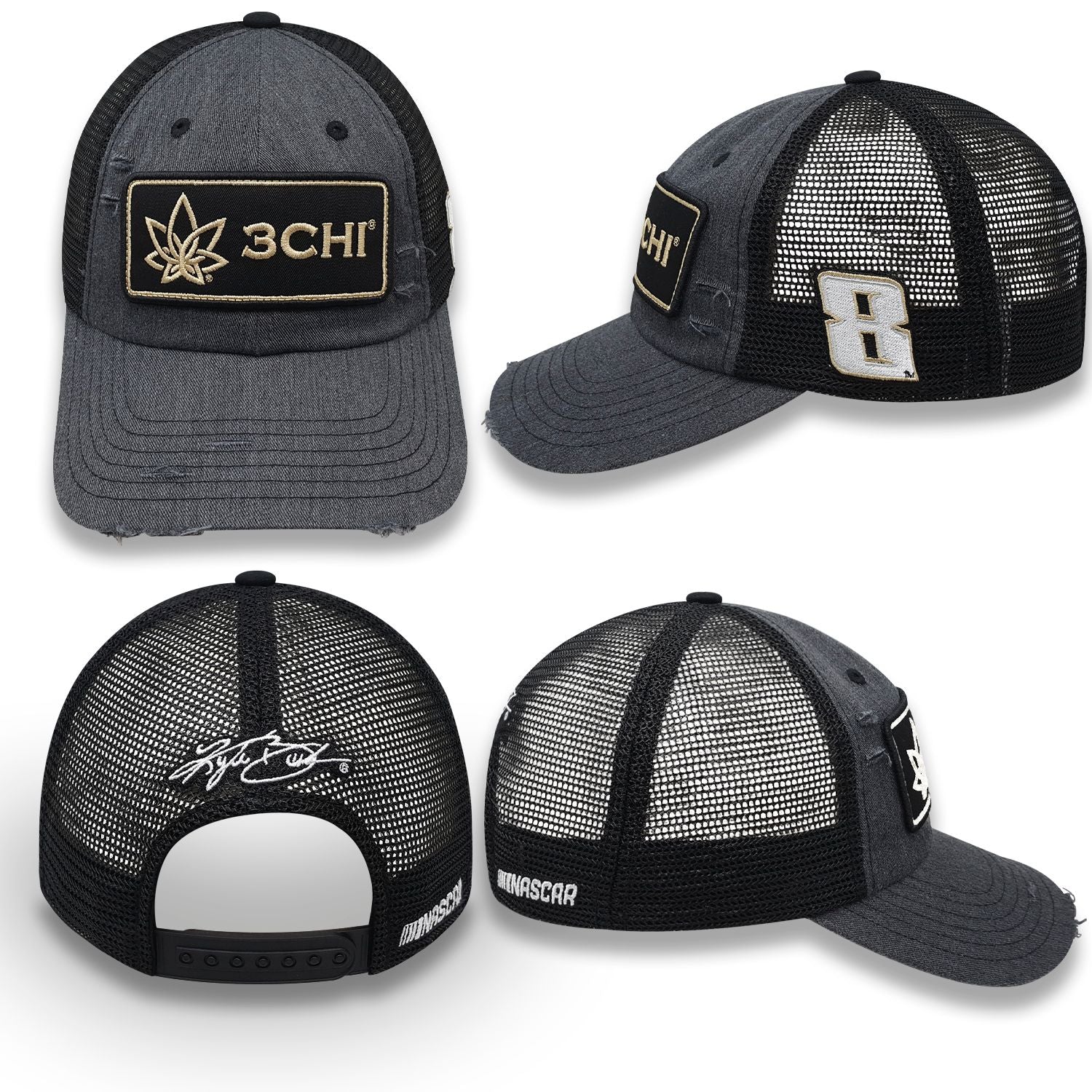 Kyle Busch #8 3CHI Vintage Patch Hat