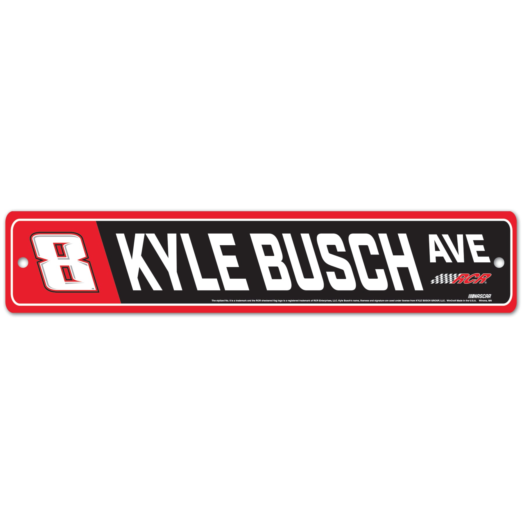 KYLE BUSCH #8 STREET SIGN